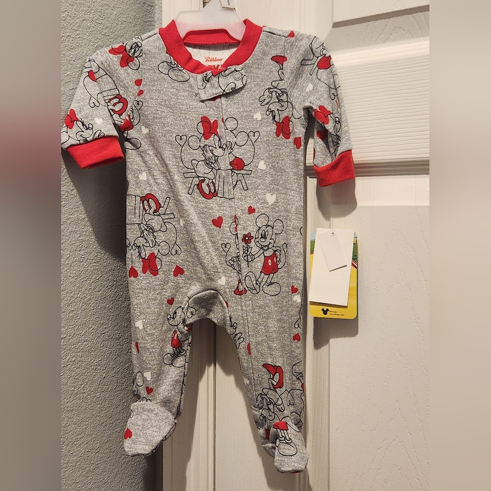 NWT Mickey & Minnie Sleeper NB